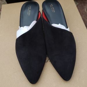 Via Spiga 8 1/2 Italian Suede Leather Mule